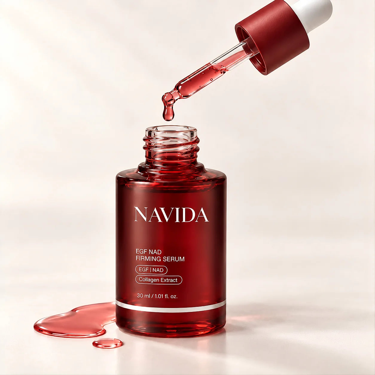 NAVIDA serum dropper and bottle